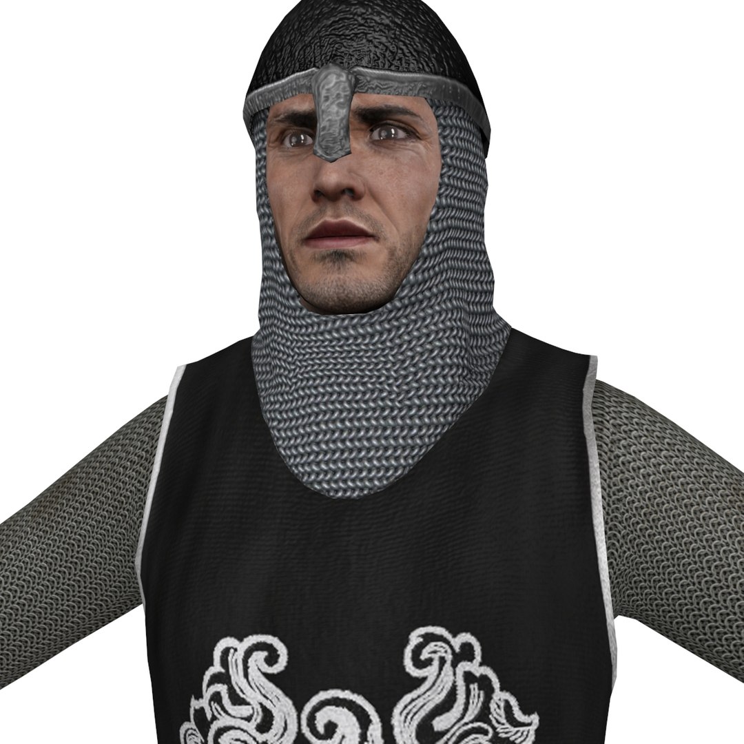Rigged Medieval Knight 3d Model