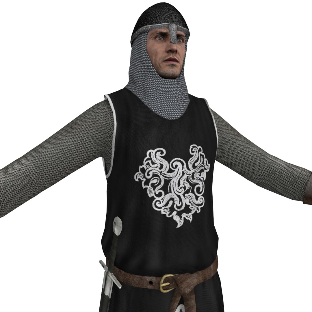 Rigged Medieval Knight 3d Model