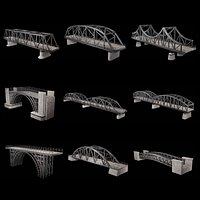 STEEL METAL BRIDGE POST APO PLATFORM BASCULE COLLECTION