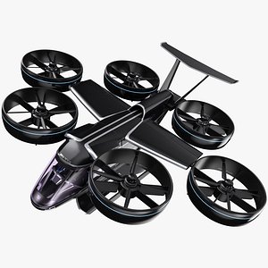Uber Flying Taxi - Bell Nexus Drone - PBR