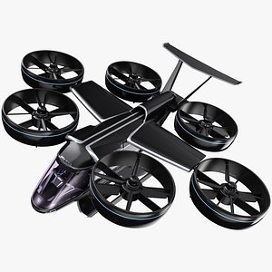 Uber Flying Taxi - Bell Nexus Drone - PBR