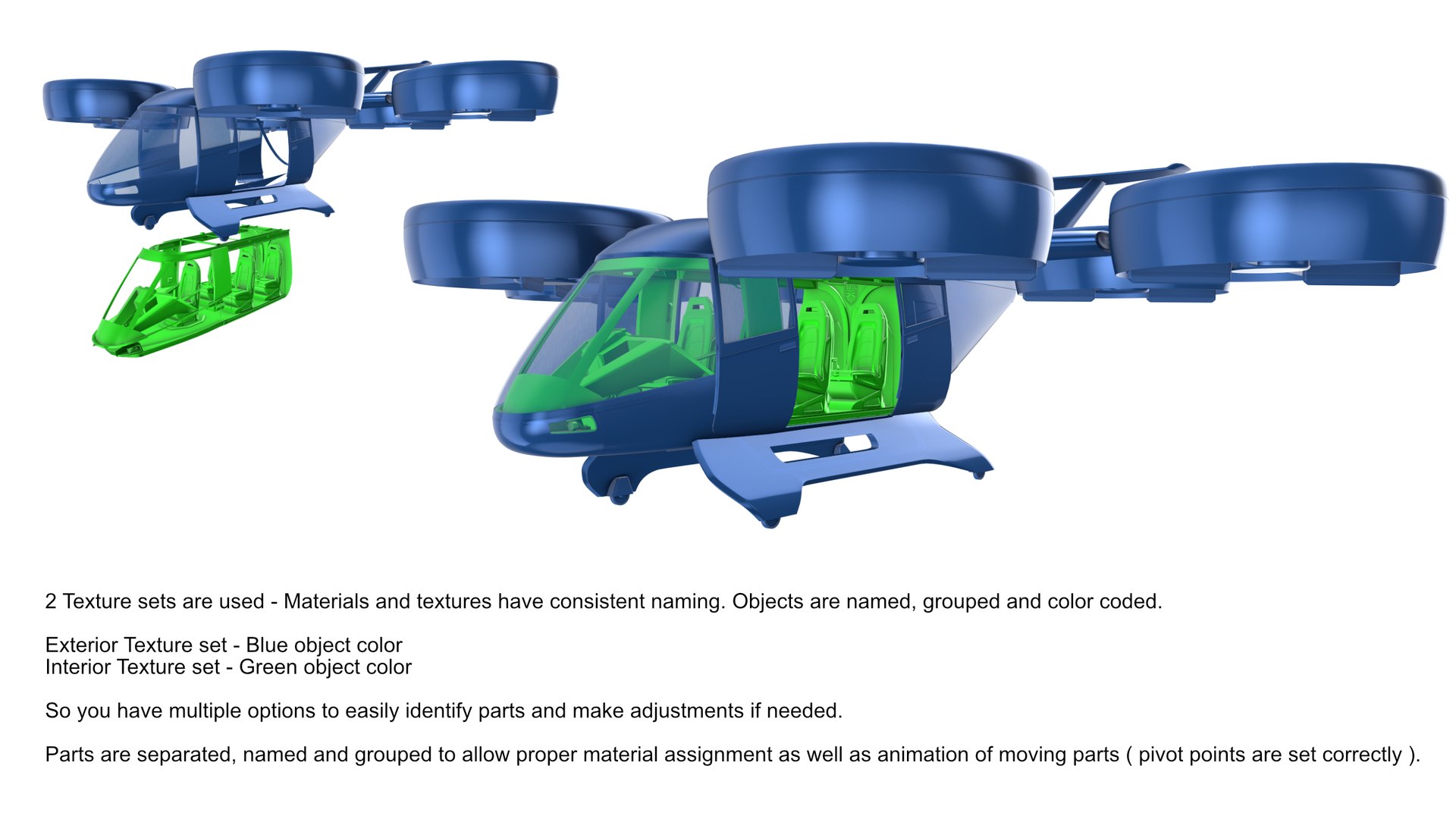 uber flying taxi - 3D model https://p.turbosquid.com/ts-thumb/RU/YhkG7M/qglhIlZa/texturesets/jpg/1561025299/1920x1080/fit_q87/b44ad0982a5e93c125dcb39e83b42fabefb18f52/texturesets.jpg