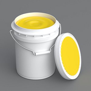 5L paint bucket yellow