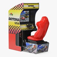 Daytona USA Racing Arcade Cabinet Red