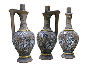 magic bottle old wine 3D model