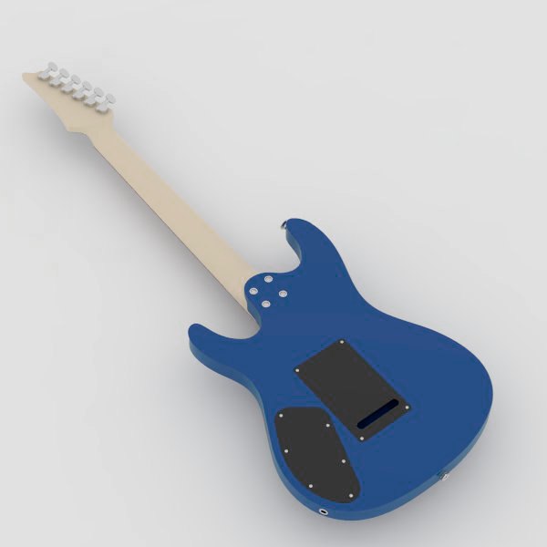 3d model electric guitar ibanez