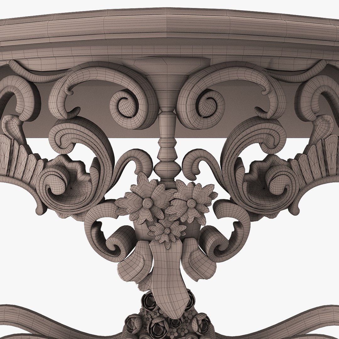 3d Obj Antique Table