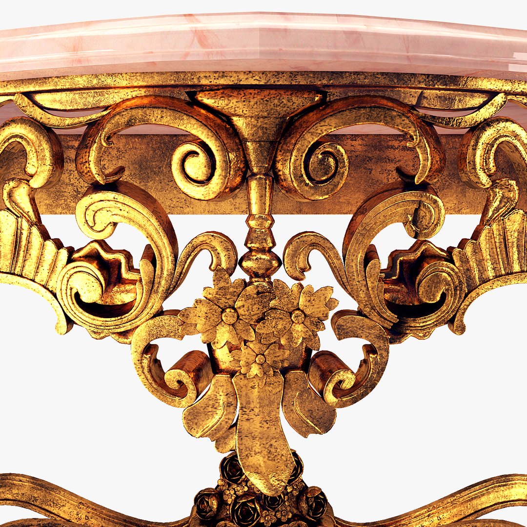 3d Obj Antique Table