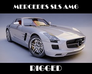 Mercedes SLS AMG rigged