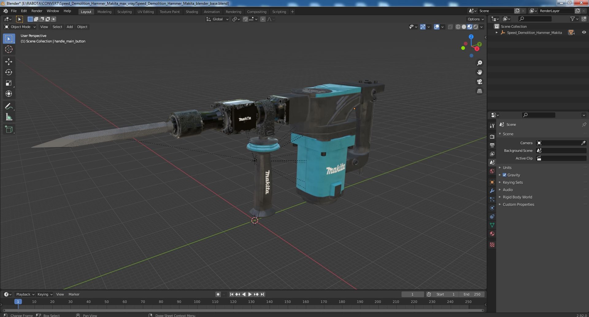 3D model Speed Demolition Hammer Makita https://p.turbosquid.com/ts-thumb/RV/04enZj/tI/speeddemolitionhammermakita3dmodel022/jpg/1703633999/1920x1080/fit_q87/7a575ee383c88b703409c805bfb019efa89f00cb/speeddemolitionhammermakita3dmodel022.jpg
