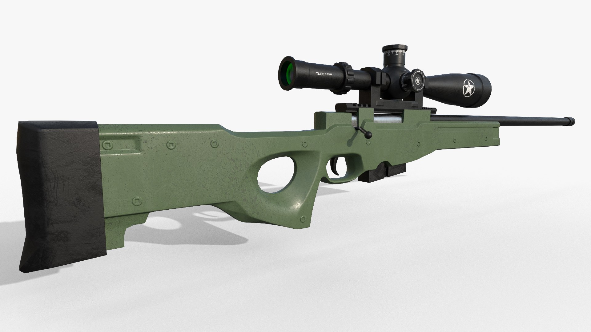 AWM Sniper 3D Model - TurboSquid 2112402