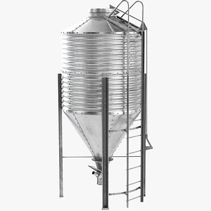 3D Grain Silo model