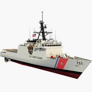 3D USCGC WAESCHE - LEGEND CLASS US CUTTER-COAST GUARD