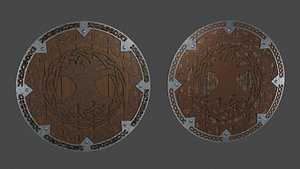 3D Viking Shield - Alfheim