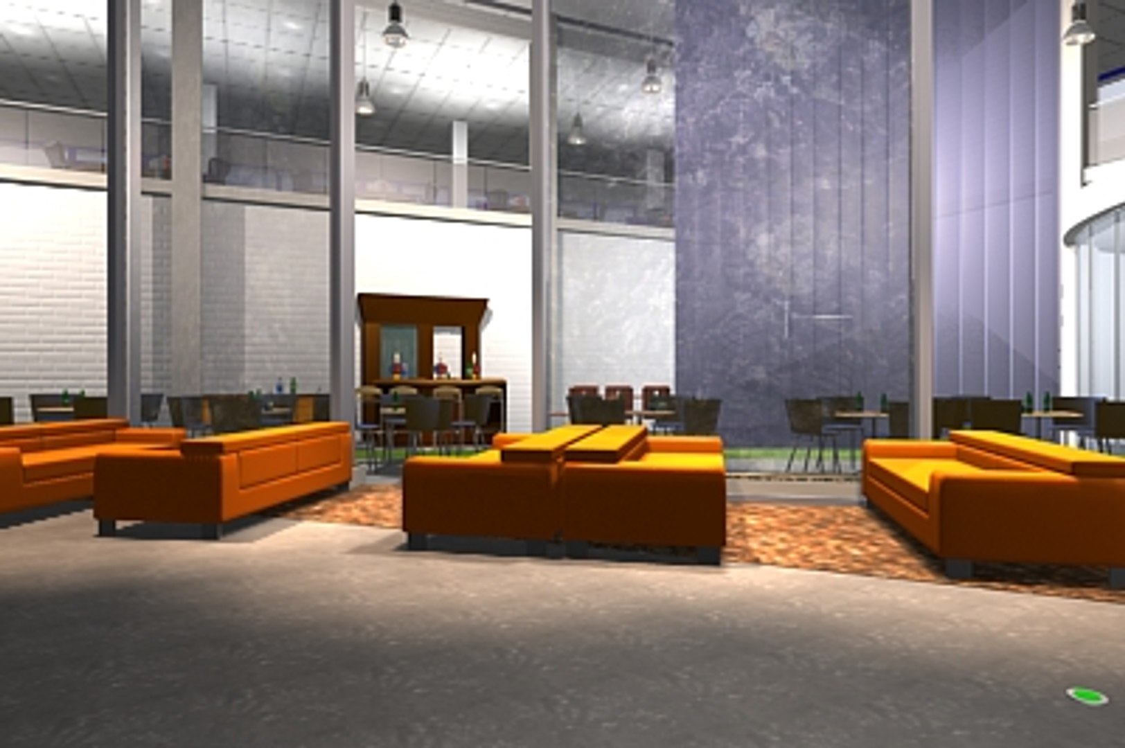 Interior Office Set 3d Model