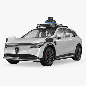 Autonomous SUV with Full Sensor Suite White