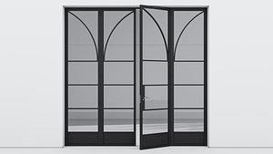 Aluminium door 336 3D model