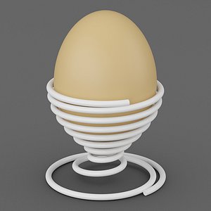 spring egg holder 3d model