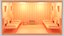 Cartoon Sauna Room Interior