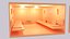 Cartoon Sauna Room Interior