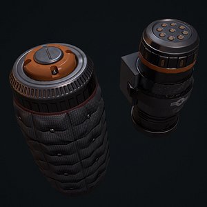 3D grenade pbr model