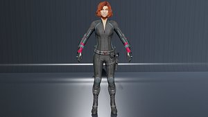 Black Widow low-poly