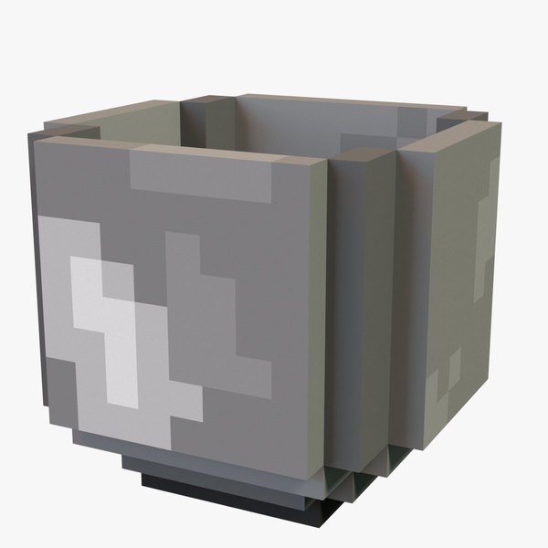 Minecraft Bucket 3D 모델 TurboSquid 1923828