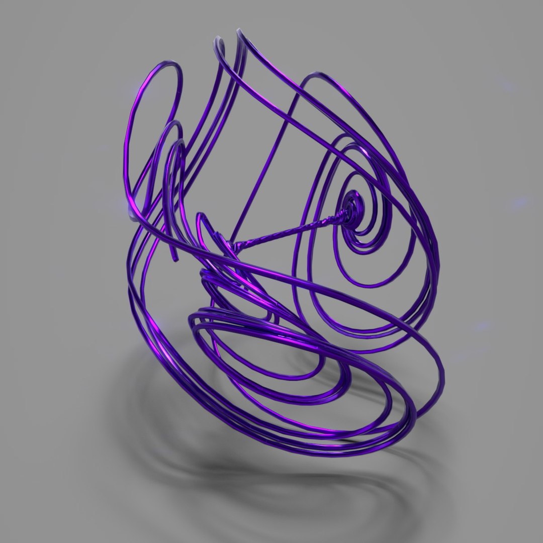 Tsucs strange attractor 3D model - TurboSquid 1262869