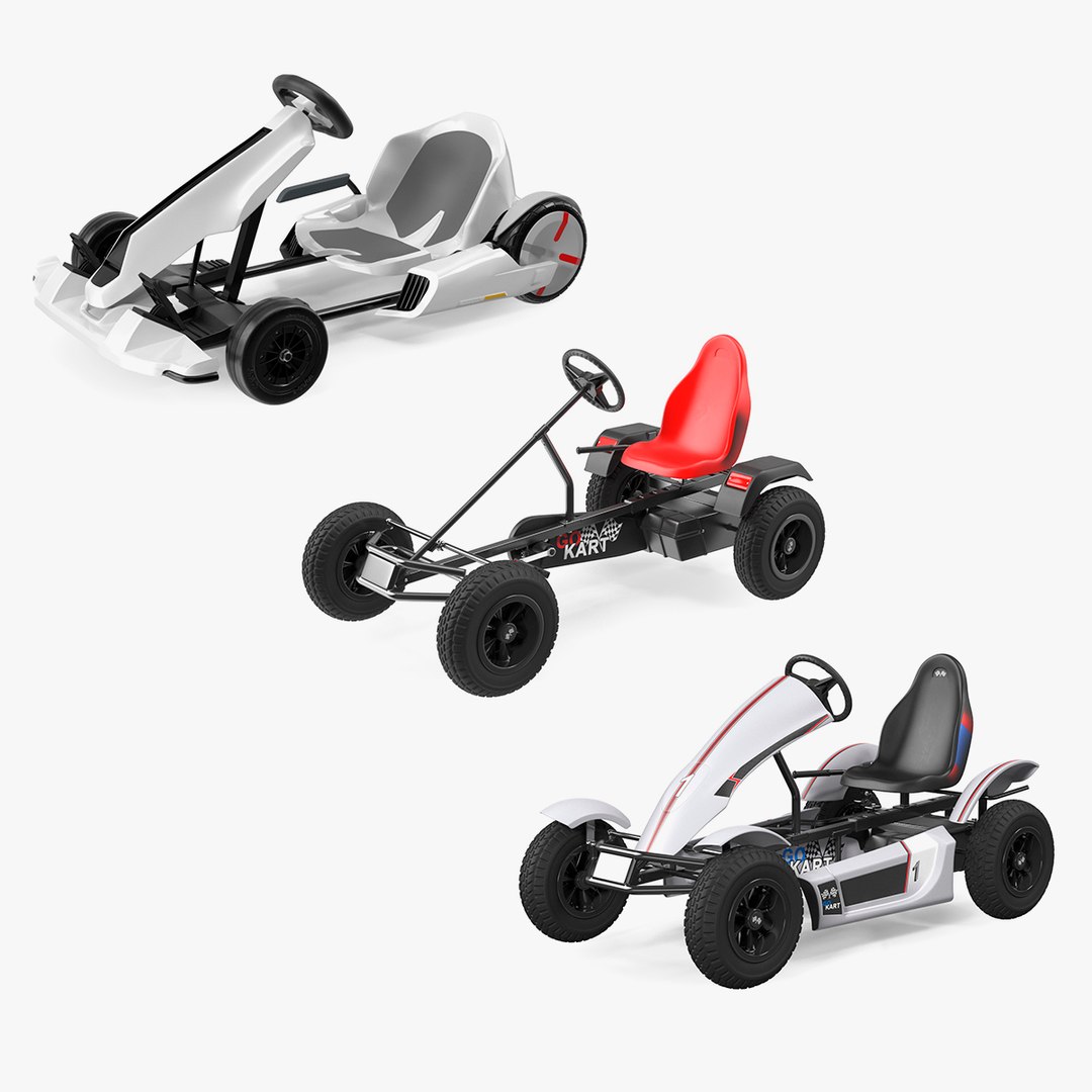 Pedal Karts Collection 3D model preview