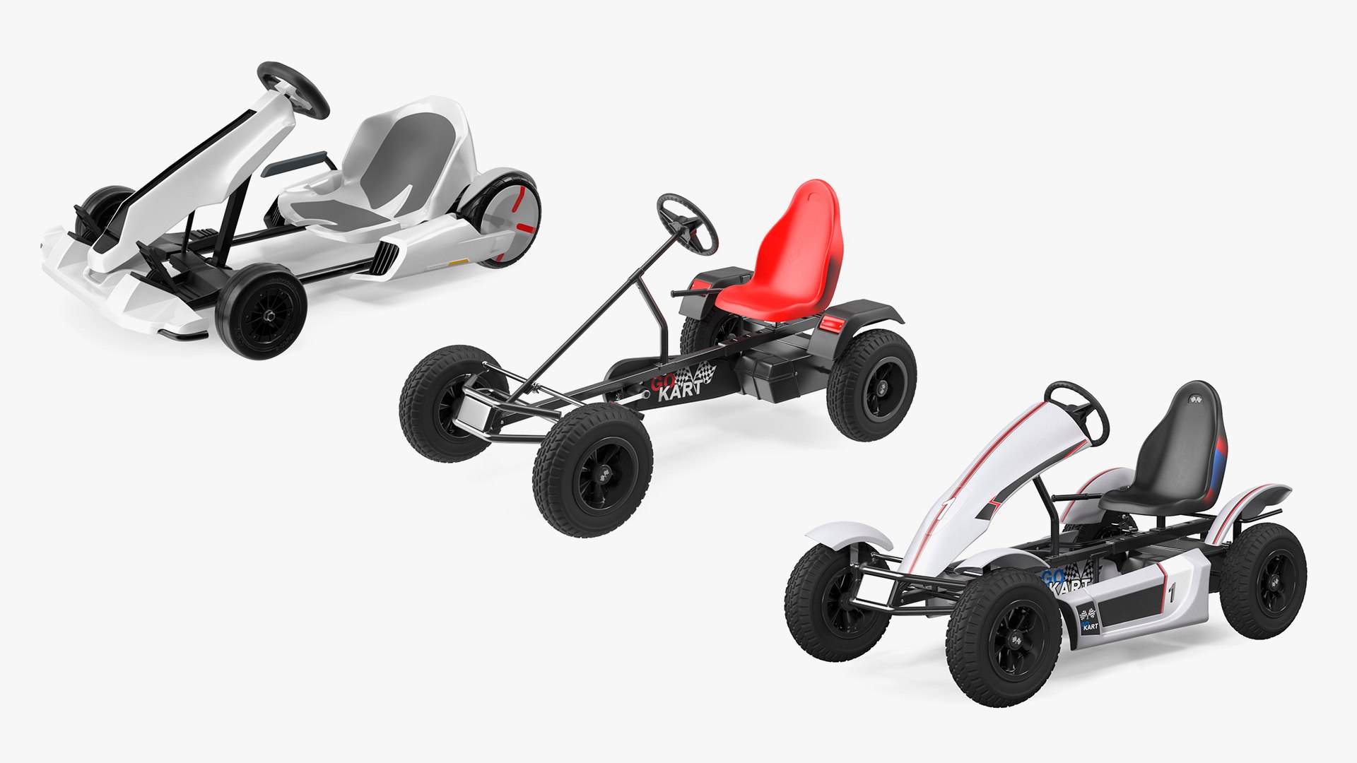 3D Model Pedal Karts Collection TurboSquid 2117479