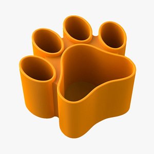 Cat-Paw Pen Holder 3D model