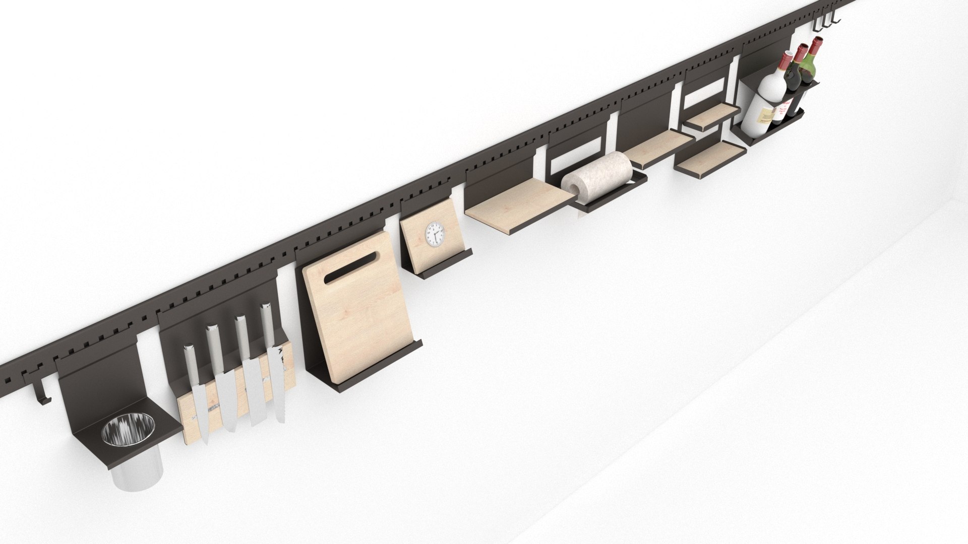 Kitchen Railing 3D Model - TurboSquid 1760621