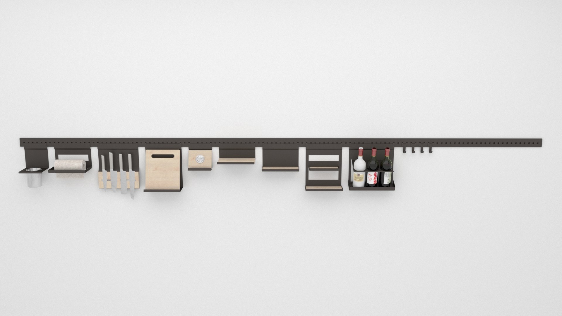 Kitchen Railing 3D Model - TurboSquid 1760621