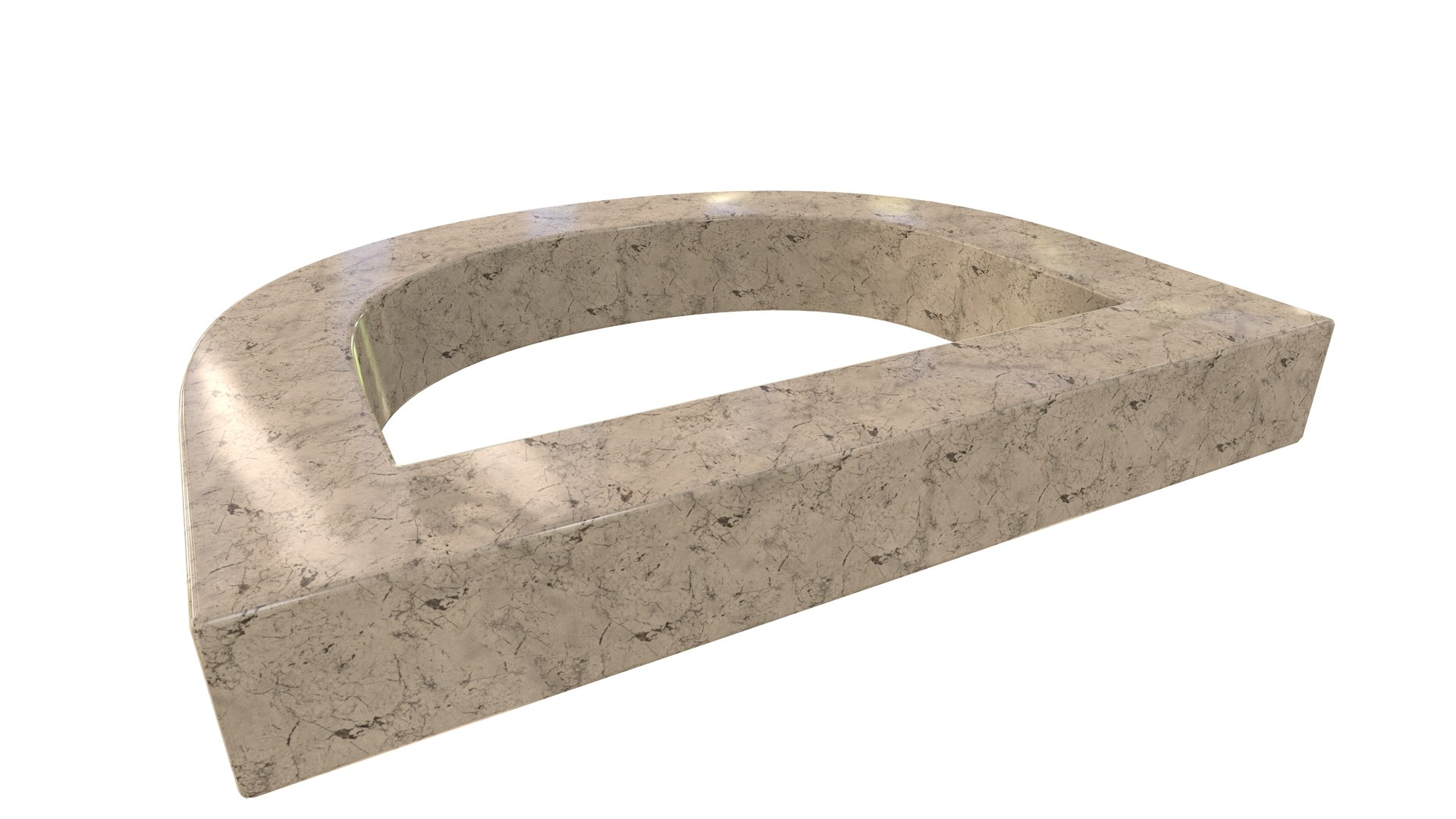 3D Modern Bench D Type 3D Model AR VR PBR - TurboSquid 1993419