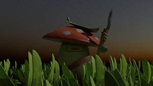 3D mushroom