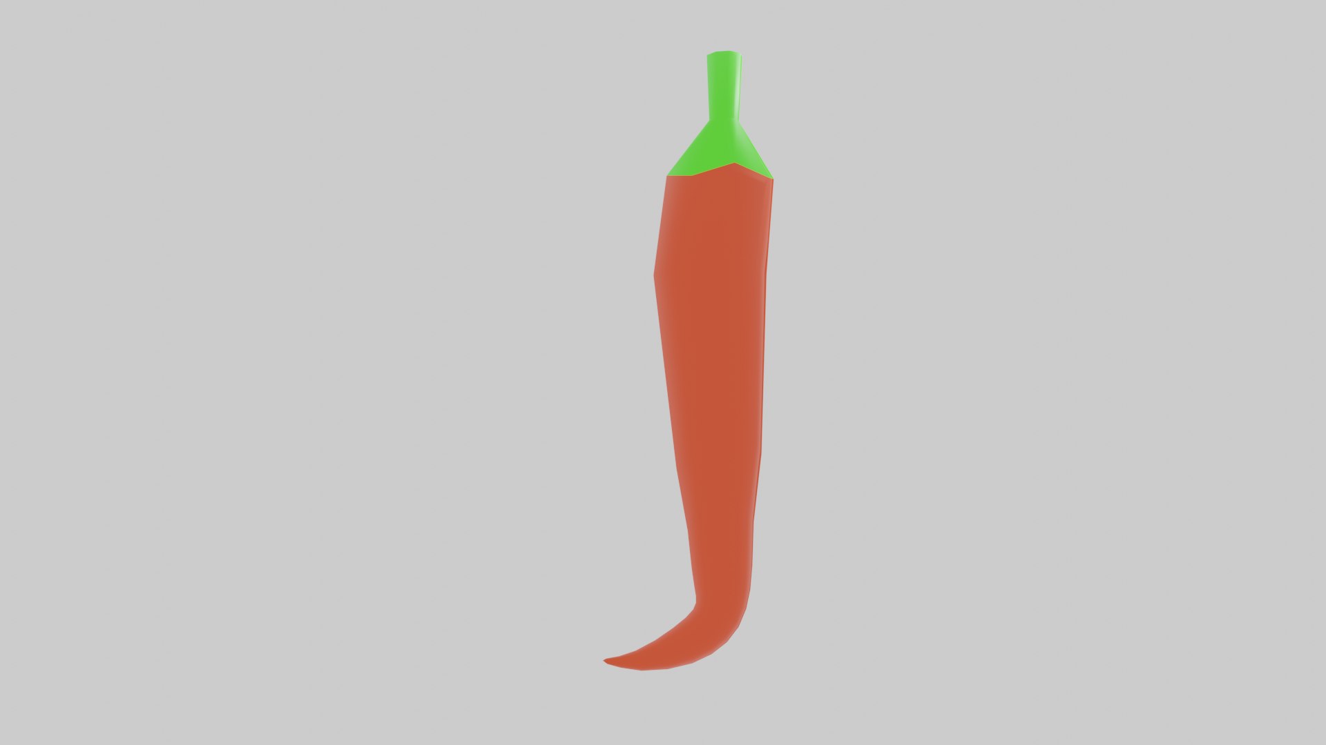 Red Chillie Cartoon Style 3D Model - TurboSquid 2374655