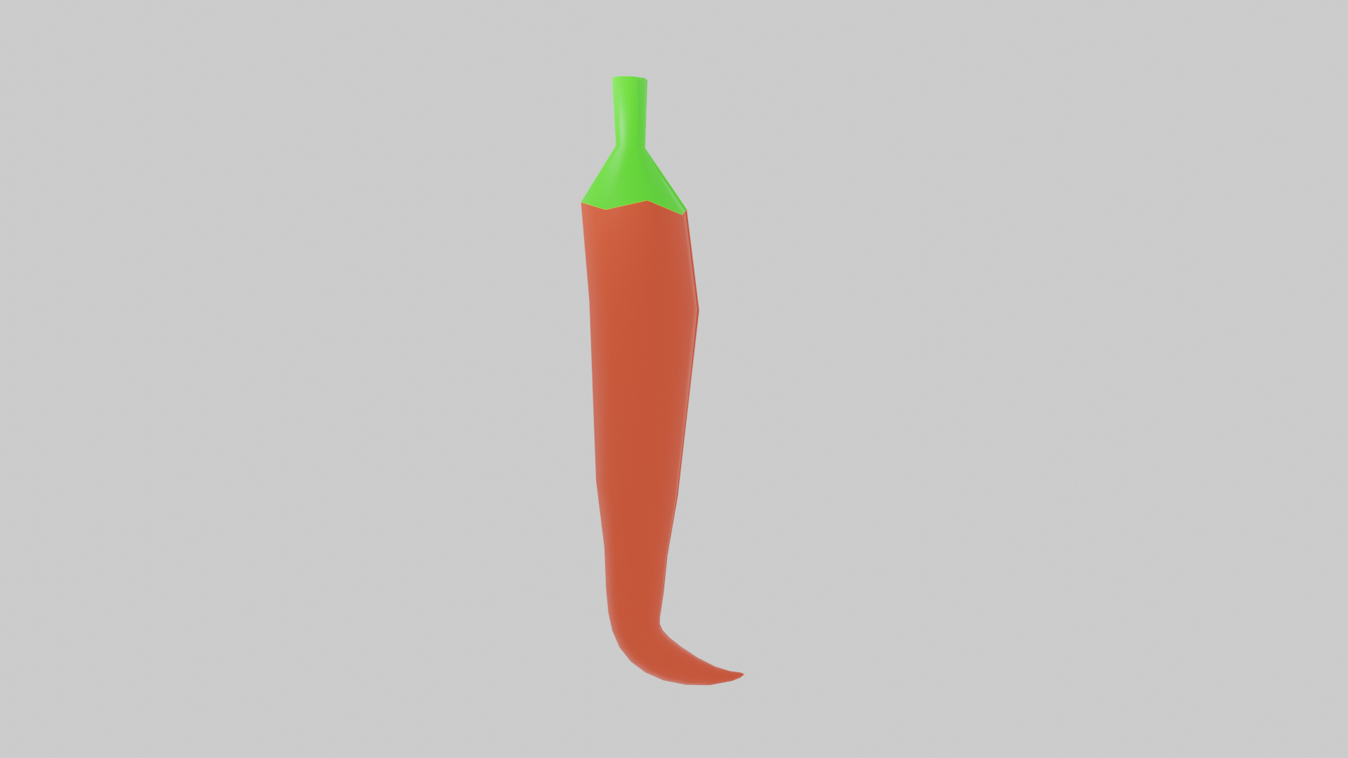 Red Chillie Cartoon Style 3D Model - TurboSquid 2374655