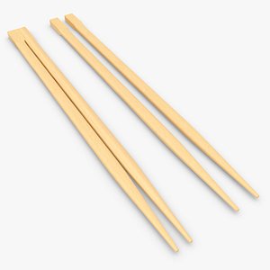 chopstick scanline 3d obj