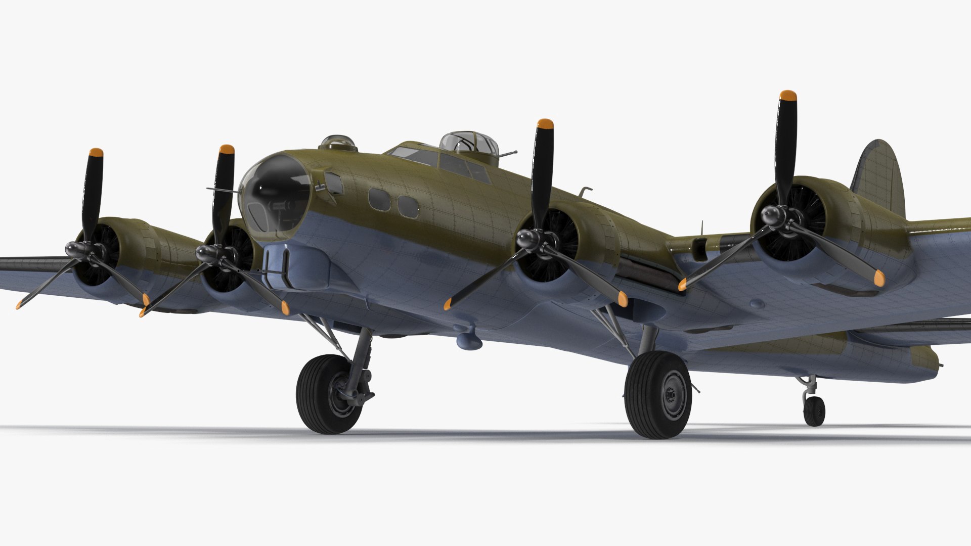 Boeing B-17 Bomber 3D model preview