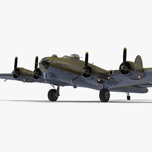 3D Boeing B-17 Bomber model