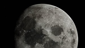 3D Photorealistic Moon with 27K textures