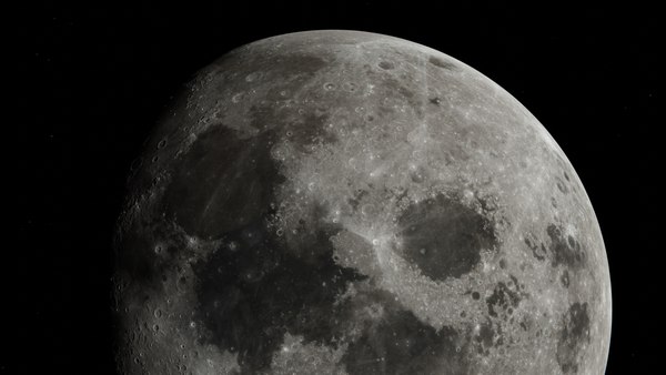 modèle 3D de Lune photoréaliste avec des textures 27K - TurboSquid 1983974