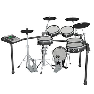 3d model drum kit electronic