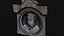 ancient tomb head sculpture mossy stone PBR photogrammetry 3D