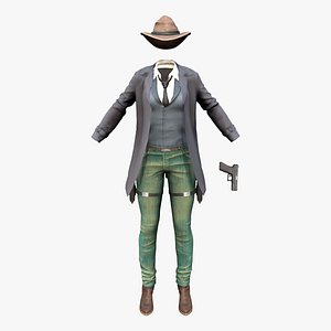 Western Full Outfit model