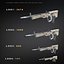 Sci-Fi Rifle Set 05