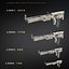Sci-Fi Rifle Set 05