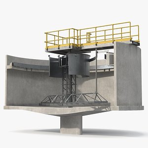 Circular Primary Clarifier Cutaway Gray