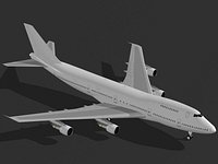 Boeing 747-200 Generic White