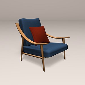 wooden chair 3D